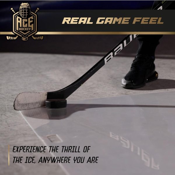 Shooting Pad 24  x 48    Synthetic Ice Mat 8 Sqft   Practice Shooting Stickhandling Passing Skills on Hockey Pad   Easy to Carry Shooting Mat   Shoot Like on Real Ice 2nd Generation - Image 6