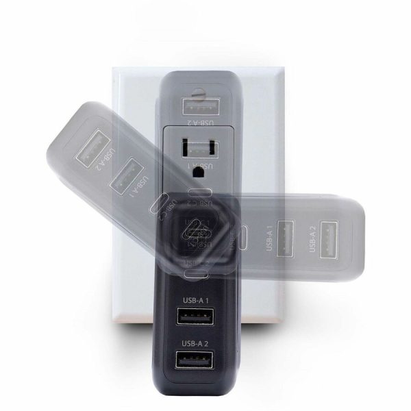 StarTech.com 100W USB-C Wall Charger, 2x USB-C, 2x USB-A, Fast Charging Portable GaN Power Adapter, PD 3.0, 6ft/1.8m USB-C to USB-C Cable - Image 7