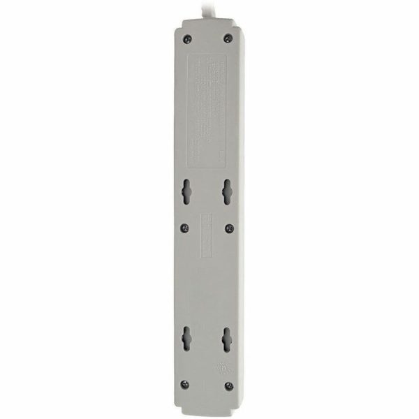 Eaton Tripp Lite Series Protect It! 6-Outlet Surge Protector, 4 ft. (1.22 m) Cord, 790 Joules, Diagnostic LED, Light Gray Housing - Image 2
