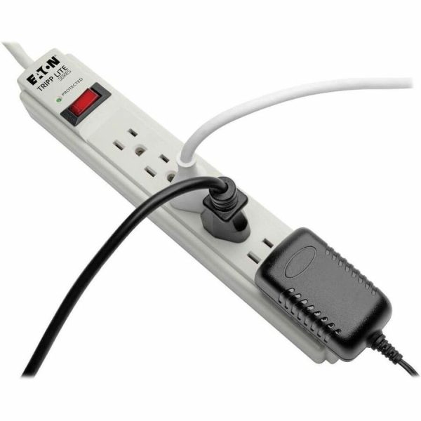 Eaton Tripp Lite Series Protect It! 6-Outlet Surge Protector, 4 ft. (1.22 m) Cord, 790 Joules, Diagnostic LED, Light Gray Housing - Image 5