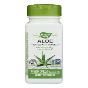 Nature's Way - Aloe Latex with Fennel - 100 Vegetarian Capsules