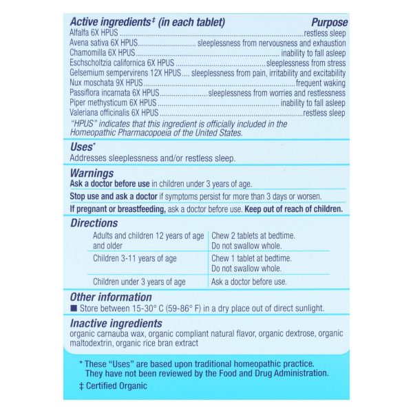 Genexa Sleepology - Organic - 60 TAB - Image 3