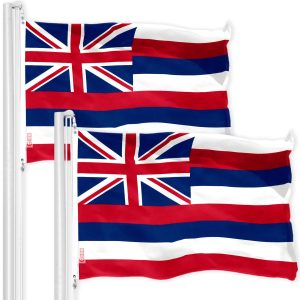 Hawaii HI State Flag 3x5 Ft 2-Pack 150D Printed Polyester By G128