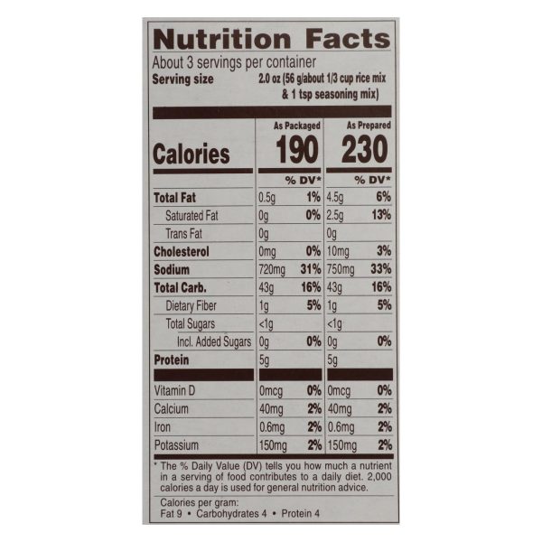 Near East Rice Pilaf Mix - Long Grain and Wild Rice - Case of 12 - 6 oz. - Image 2