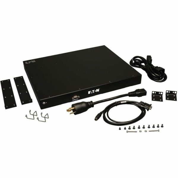 Eaton 3.7kW Single-Phase 208/230V Monitored PDU - LX Platform, 8 C13 Outlets, C20 Input with L6-20P Adapter, 2.4m Cord, 1U Rack-Mount, TAA - Image 3