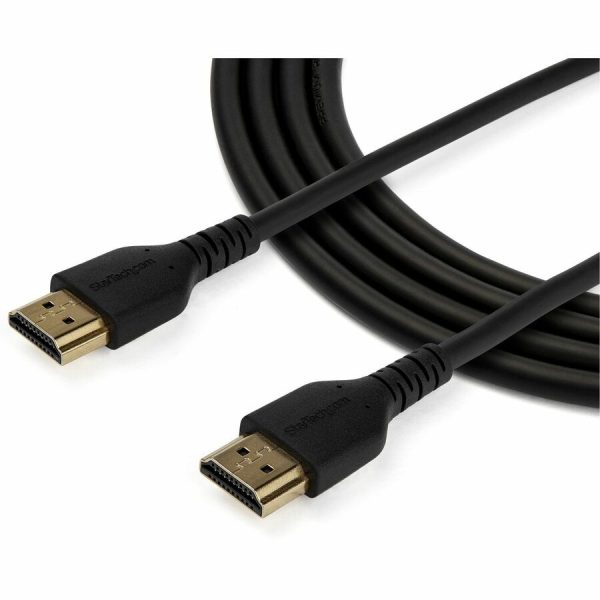 StarTech.com 2m Premium Certified HDMI 2.0 Cable with Ethernet - 6ft High Speed UHD 4K 60Hz HDR Durable Rugged Ultra HD HDMI Monitor Cord - Image 3