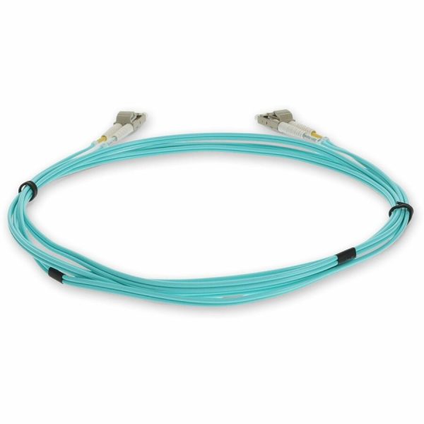 AddOn 3m LC (Male) to LC (Male) Aqua OM3 Duplex Fiber OFNR (Riser-Rated) Patch Cable - Image 4