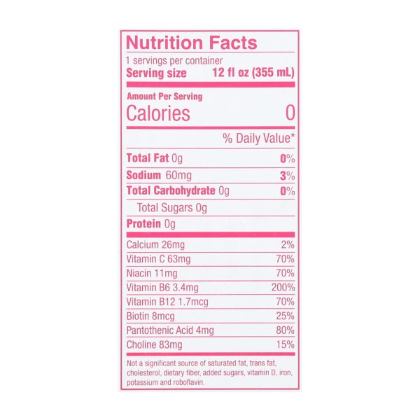 Aspire Healthy Energy - Sparkling Raspberry Acai - Case of 6 - 4/12 OZ - Image 2