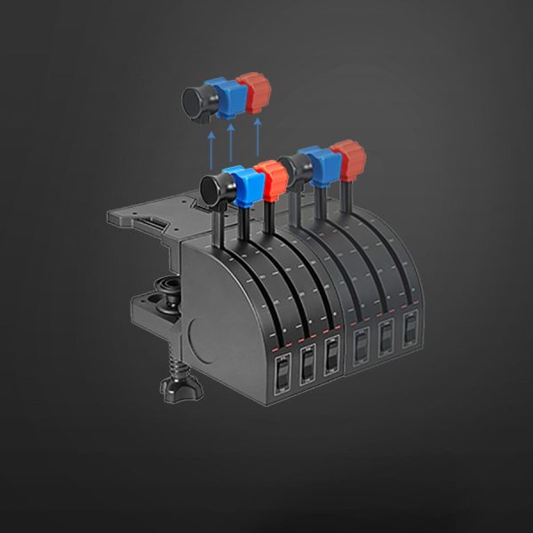 Saitek Flight Yoke System Professional Simulation Yoke and Throttle Quadrant - Image 3