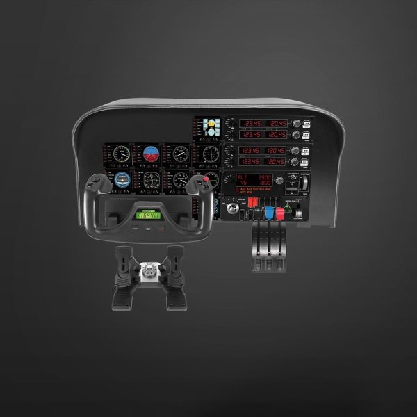 Saitek Flight Yoke System Professional Simulation Yoke and Throttle Quadrant - Image 4