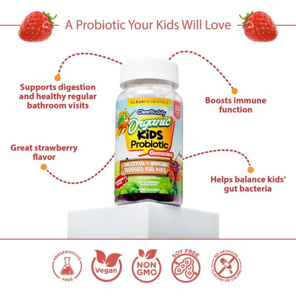 Clear Buddy Organic Kids Probiotic Gummies - Image 3