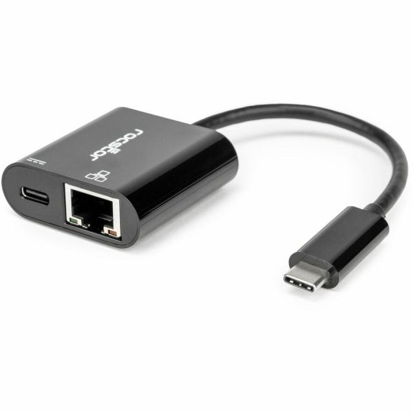 Rocstor Premium USB-C to Gigabit Ethernet with USB-C 100W Power Delivery PD 3.0 Adapter - Image 4