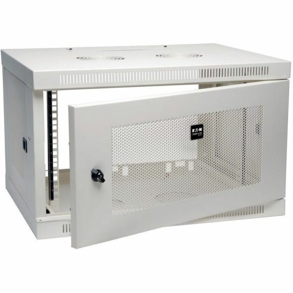 Eaton Tripp Lite Series SmartRack 6U Low-Profile Switch-Depth Wall-Mount Mini Rack Enclosure, White - Image 3