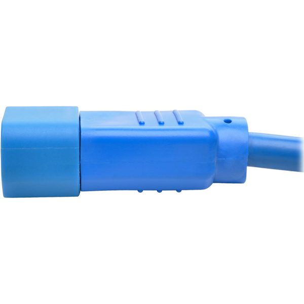 Eaton Tripp Lite Series Power Cord C14 to C15 - Heavy-Duty, 15A, 250V, 14 AWG, 2 ft. (0.61 m), Blue - Image 5