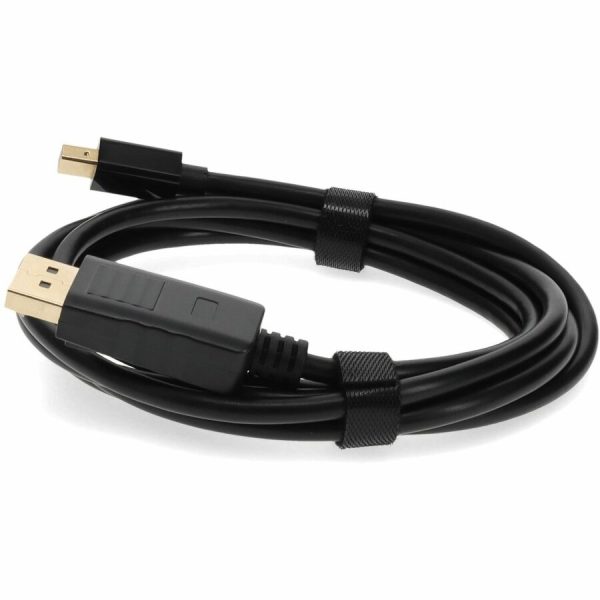 6ft Mini-DisplayPort 1.1 Male to DisplayPort 1.2 Male Black Cable For Resolution Up to 3840x2160 (4K UHD) - Image 2