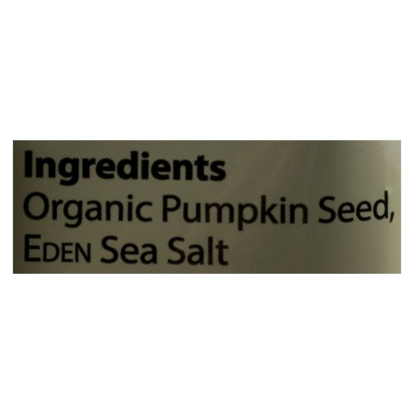 Eden Foods Organic Pocket Snacks - Pumpkin Seeds - Dry Roasted and Salted - 1 oz - Case of 12 - Image 3