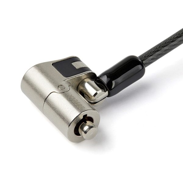StarTech.com 6.5' (2m) 3-in-1 Universal Laptop Cable Lock - Keyed Security Lock for K-Slot, Nano & Wedge Slot Desktop/Laptop - Anti-Theft - Image 3