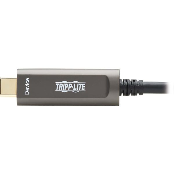 Eaton Tripp Lite Series USB-A to USB-C AOC Cable (M/M) - USB 3.2 Gen 2 (10Gbps) Plenum-Rated Fiber Active Optical - Data Only, Backward Compatible, Black, 10 m (33 ft.) - Image 7