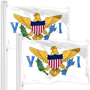 U.S. Virgin Islands Flag 3x5 Ft 2-Pack 150D Printed Polyester By G128