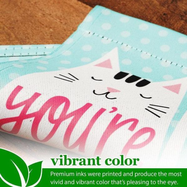 G128 Garden Flag & Stand You're Pawsome Happy Cat | 4x8 Inch | Printed Blockout Polyester - Image 6