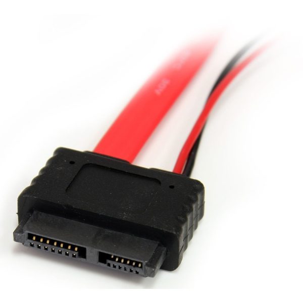 StarTech.com 20in Slimline SATA to SATA with LP4 Power Cable Adapter - Image 2