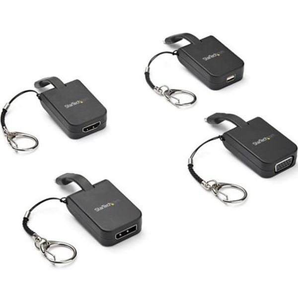 StarTech.com Compact USB C to VGA Adapter - 1080p Active USB Type-C to VGA Display Converter w/ Keychain Ring - Thunderbolt 3 Compatible - Image 8