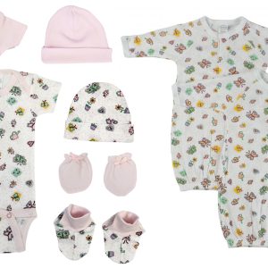 Newborn Baby Girl 8 Pc  Sets Nc_0605