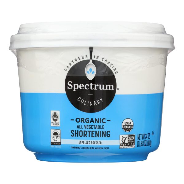 Spectrum Naturals Organic Shortening - Case of 12 - 24 oz. - Image 3