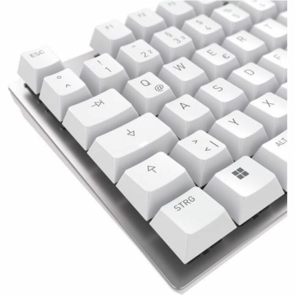 CHERRY KC 200 MX-Wired Keyboard - MX2A SILENT RED - Silver/White Housing - Image 2