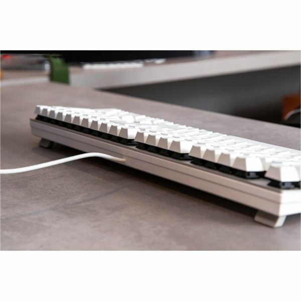 CHERRY KC 200 MX-Wired Keyboard - MX2A SILENT RED - Silver/White Housing - Image 5