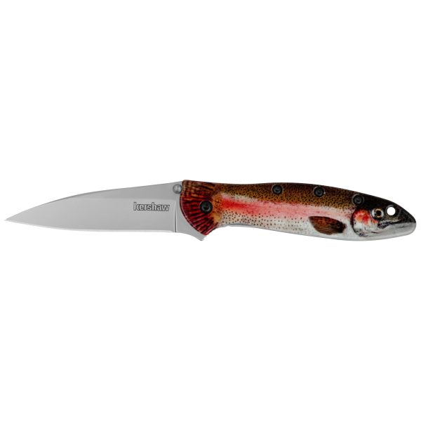 KERSHAW LEEK 3" RNBW TROUT/SILVER
