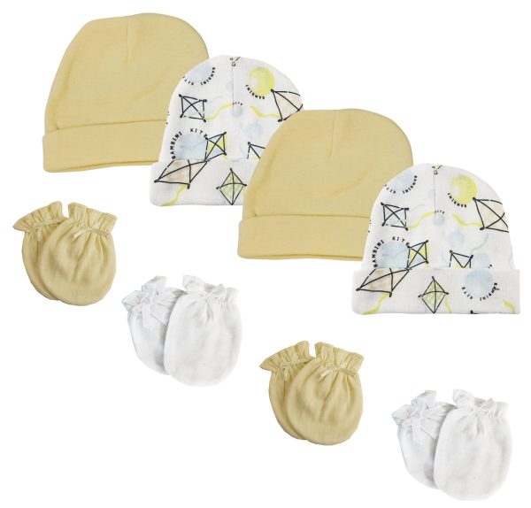 Baby Boy, Baby Girl, Unisex Infant Caps (pack Of 8) Nc_0367