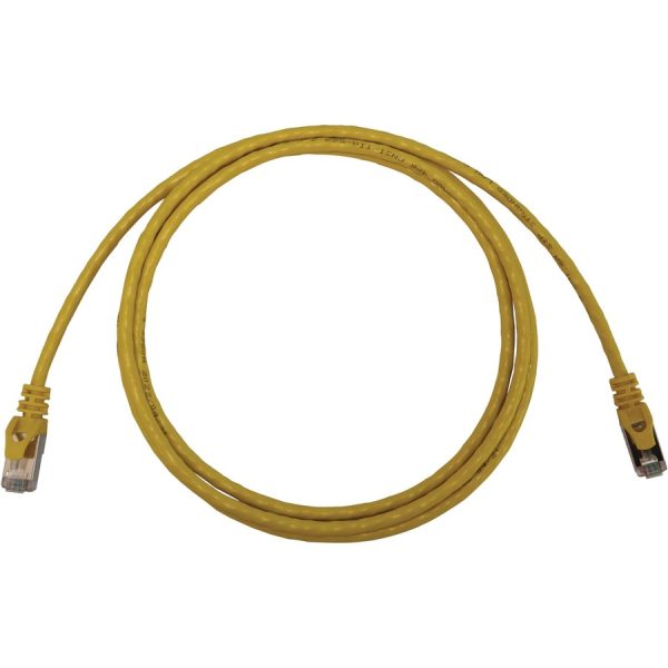 Eaton Tripp Lite Series Cat6a 10G Snagless Shielded Slim STP Ethernet Cable (RJ45 M/M), PoE, Yellow, 6 ft. (1.8 m) - Image 2