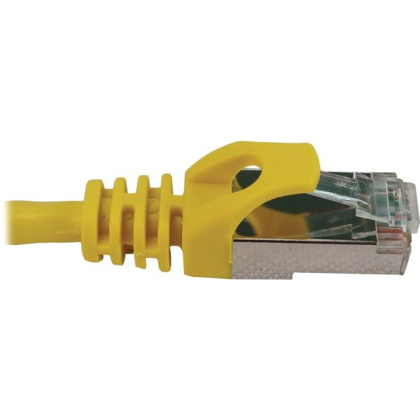 Eaton Tripp Lite Series Cat6a 10G Snagless Shielded Slim STP Ethernet Cable (RJ45 M/M), PoE, Yellow, 6 ft. (1.8 m) - Image 4
