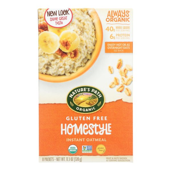 Nature's Path Organic Hot Oatmeal - Homestyle - Case of 6 - 11.3 oz. - Image 2