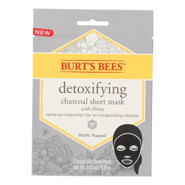 Burts Bees - Face Sheet Dtoxyfyng Mask - Case of 6 - .33 OZ - Image 2