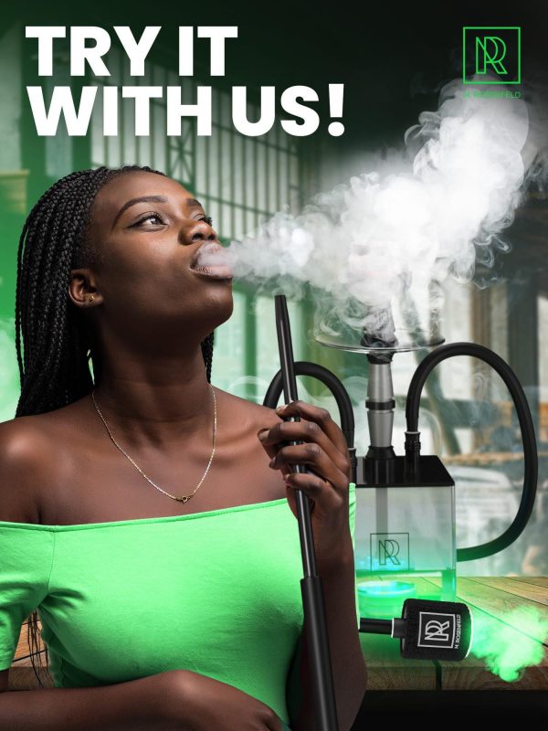 Black Hookah Pump Hookah Starter with 1000 mAh Rechargeable Battery   Electric Hookah Starter Vacuum Kit with Led Light   Mini Hookah Vacuum Starter   Universal Shisha Hookah Starter Kit Helper - Image 7