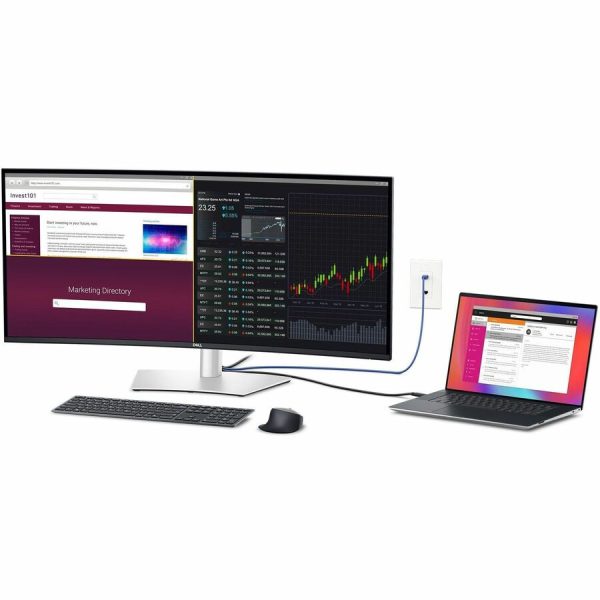 Dell UltraSharp U4025QW 40" Class 5K2K WUHD Curved Screen LED Monitor - 21:9 - Black, Silver - Image 5
