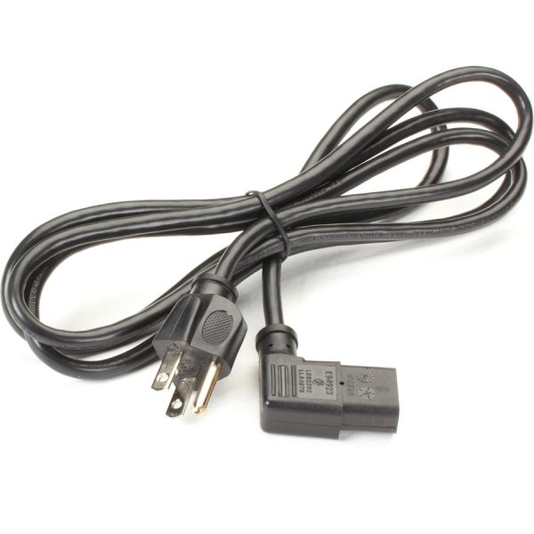 Black Box Power Cord - NEMA 5-15P to IEC-60320-C13 (Right-Angle), 6-ft. - Image 2