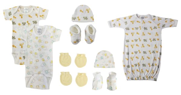Unisex Newborn Baby 9 Pc  Sets Nc_0666