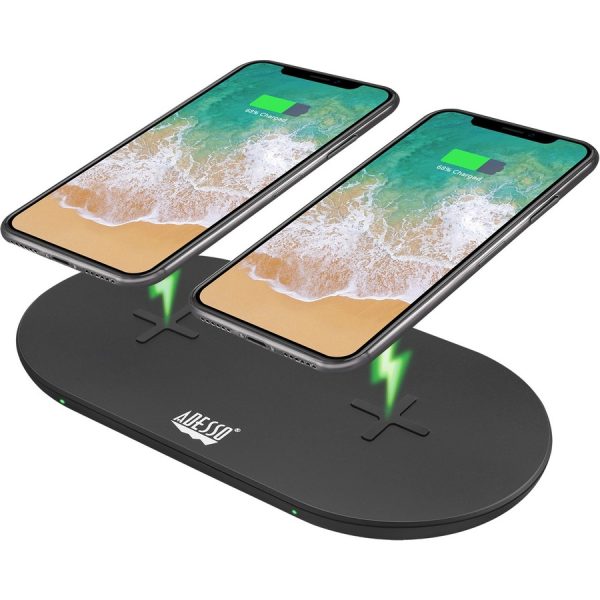 Adesso 15W Max Qi-Certified Dual 2-Coil Wireless Fast Charging Pad - Image 7
