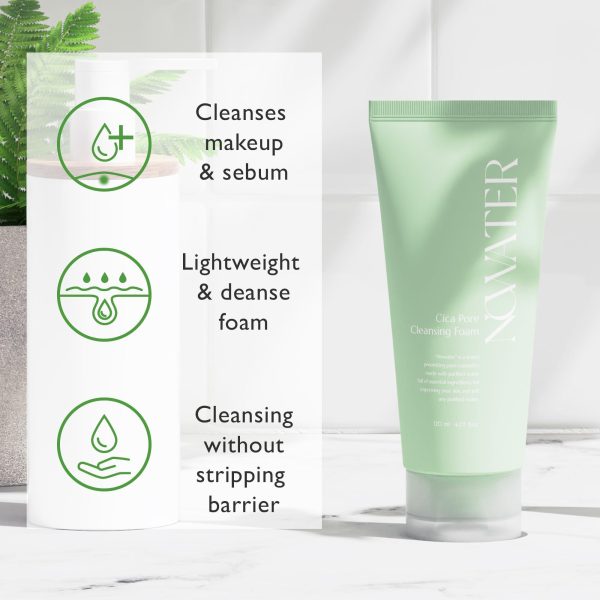 Cica Pore Cleansing Foam | Pore Cleansing and Sebum Control | Cica Hyaluronic Acid Aloe | Daily Face Wash | Korean Skin Care for face (4.05 fl.oz) - Image 6