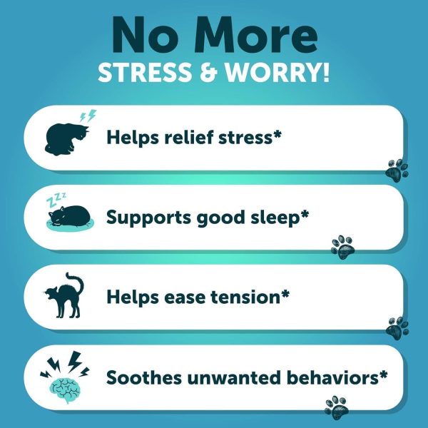 Hemp Cat Calming Treats for Stress & Anxiety Relief   Cat & Kittens   Melatonin   Made in USA   Storm Anxiety Сomposure Grooming Separation Travel Care   Calming Aid with Hemp Oil   135 Soft Chews - Image 2