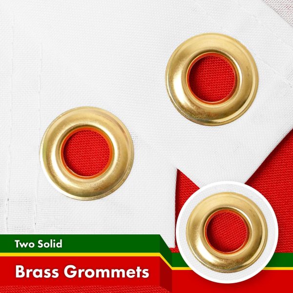 G128 Zimbabwe Zimbabwean Flag | 3x5 Ft | LiteWeave Pro Series Printed 150D Polyester | Country Flag, Indoor/Outdoor, Vibrant Colors, Brass Grommets, Thicker and More Durable Than 100D 75D Polyester - Image 2
