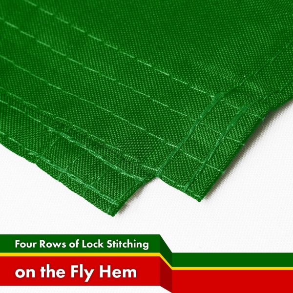 G128 Zimbabwe Zimbabwean Flag | 3x5 Ft | LiteWeave Pro Series Printed 150D Polyester | Country Flag, Indoor/Outdoor, Vibrant Colors, Brass Grommets, Thicker and More Durable Than 100D 75D Polyester - Image 5