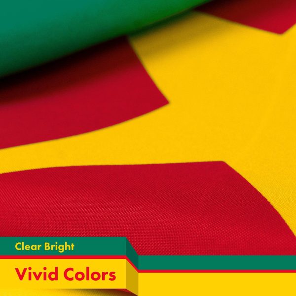 Cameroon Cameroonian Flag 3x5 Ft 5-Pack 150D Printed Polyester By G128 - Image 2