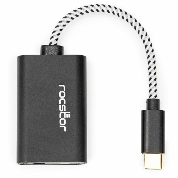 Rocstor Premium USB-C to 3.5mm Stereo Speaker / Headphone and Microphone Audio Adapter - Image 3