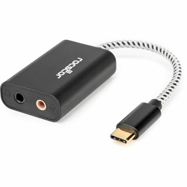 Rocstor Premium USB-C to 3.5mm Stereo Speaker / Headphone and Microphone Audio Adapter - Image 5