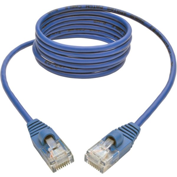 Eaton Tripp Lite Series Cat5e 350 MHz Snagless Molded Slim (UTP) Ethernet Cable (RJ45 M/M) - Blue, 5 ft. (1.52 m) - Image 2