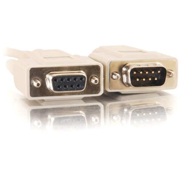 C2G 15ft DB9 M/F Extension Cable - Beige - Image 2